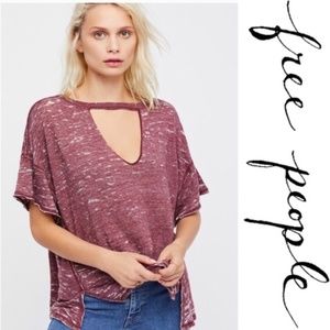 NWT Free People We The Free Cutout Tee